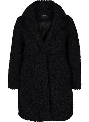 Trendy jas met knoopsluiting, Black, Packshot image number 0