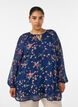 A-lijn tuniek met bloemenprint, Blauw, Model image number 0