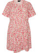 Korte katoenen jurk met bloemenprint, Rood, Packshot image number 0