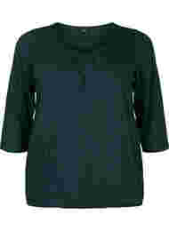 Katoenen blouse met 3/4 mouwen, Scarab