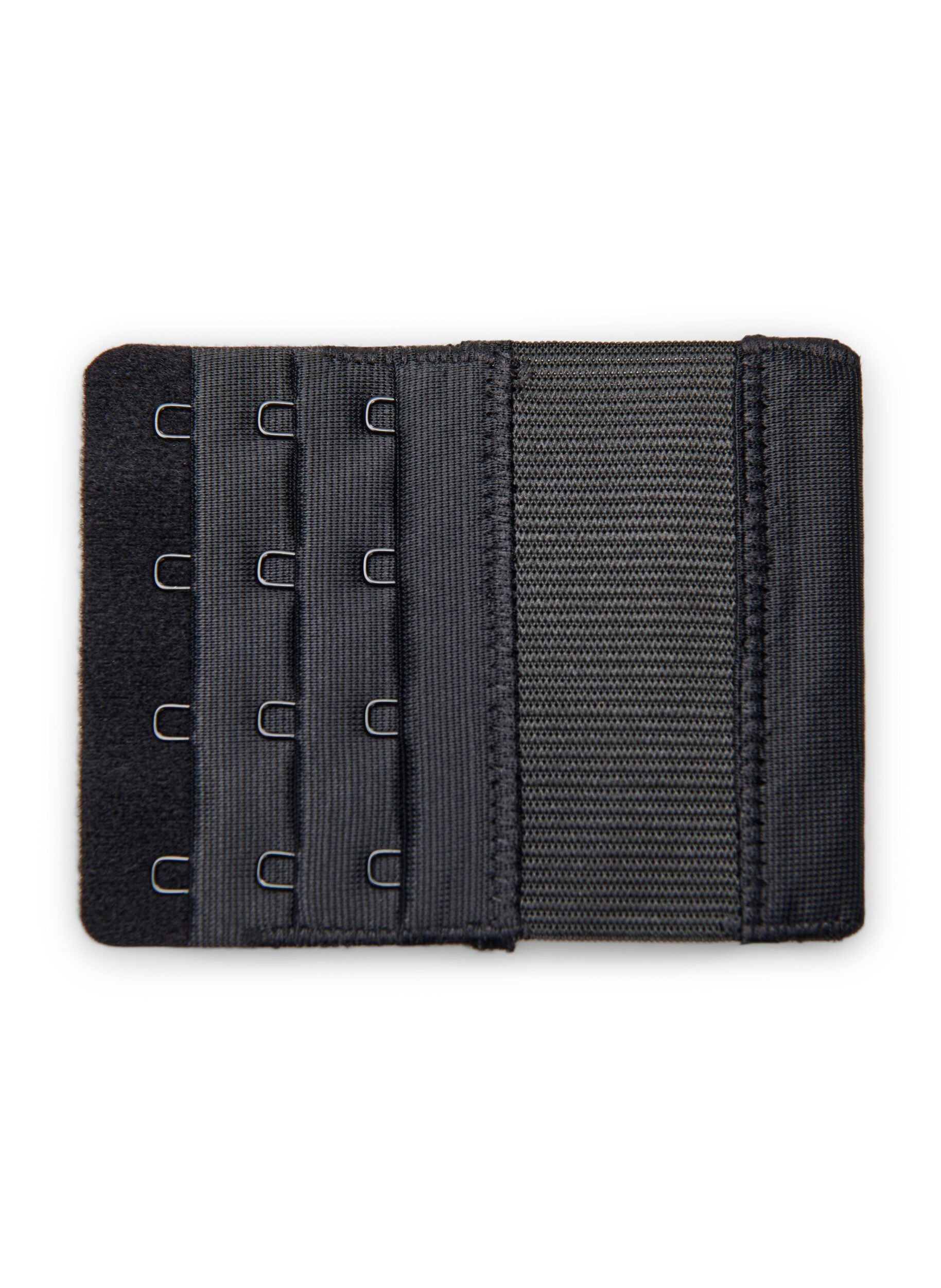 ZizziBeha verlengstuk met 6 haken, Zwart, Packshot image number 1