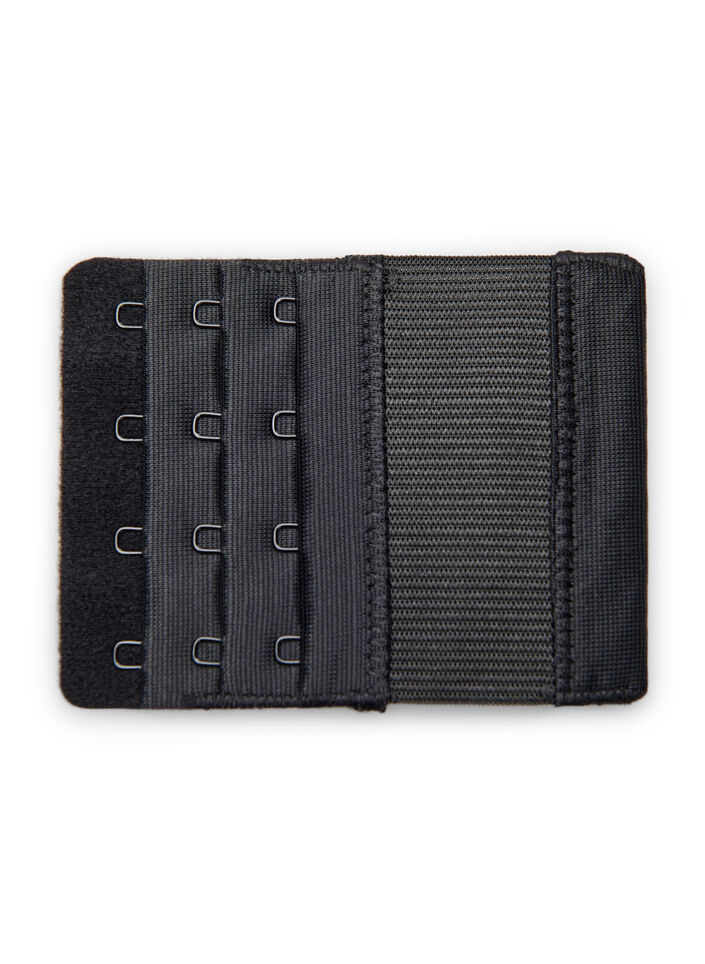 Beha verlengstuk met 6 haken, Zwart, Packshot image number 1