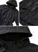 Softshell jas met capuchon, Black solid, Packshot image number 4