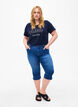Katoenen T-shirt met tekst, Navy B. Orlando, Model image number 2