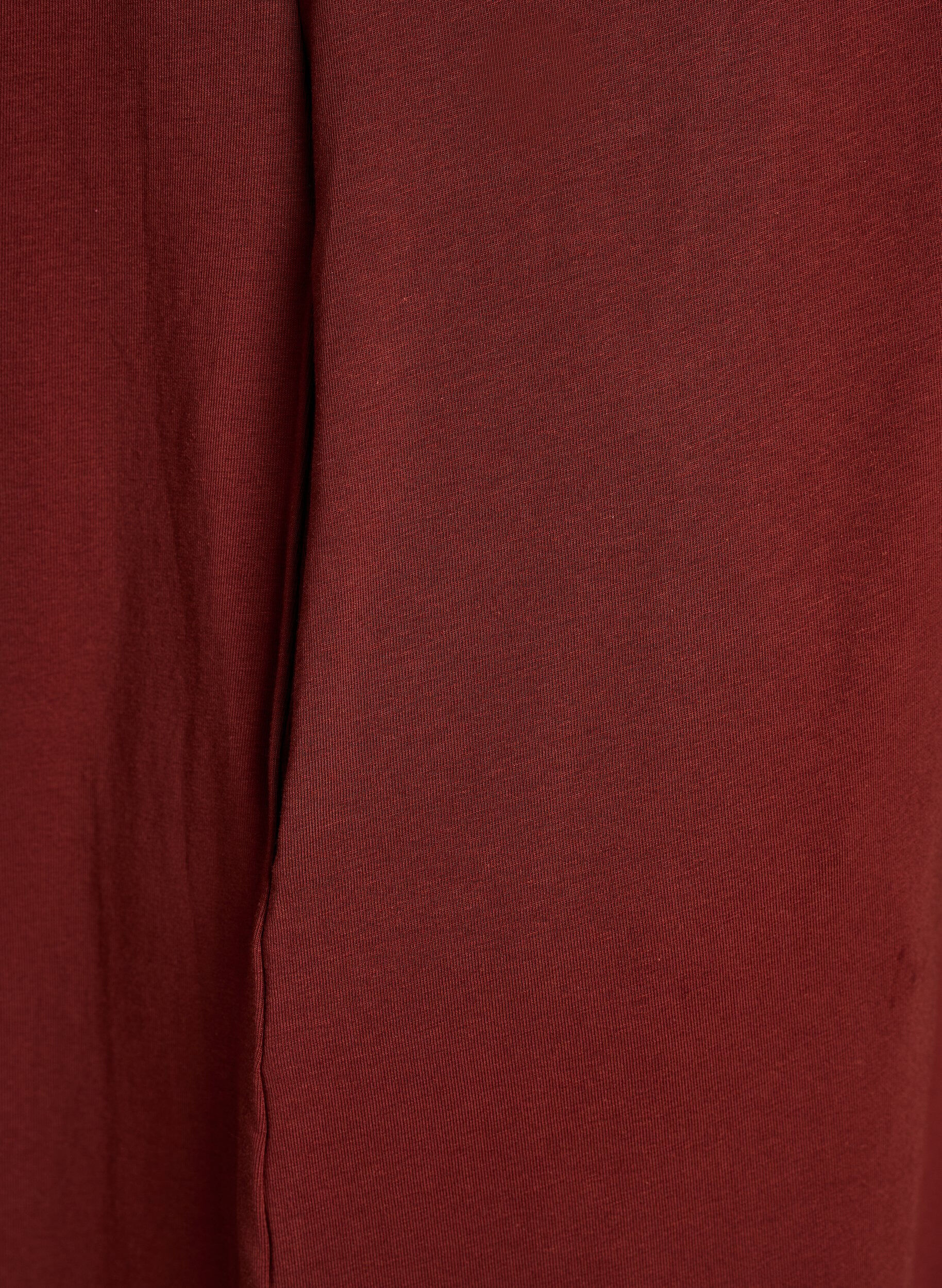 Zizzi Midi T-shirt jurk met V-hals, 0426, Packshot image number 3