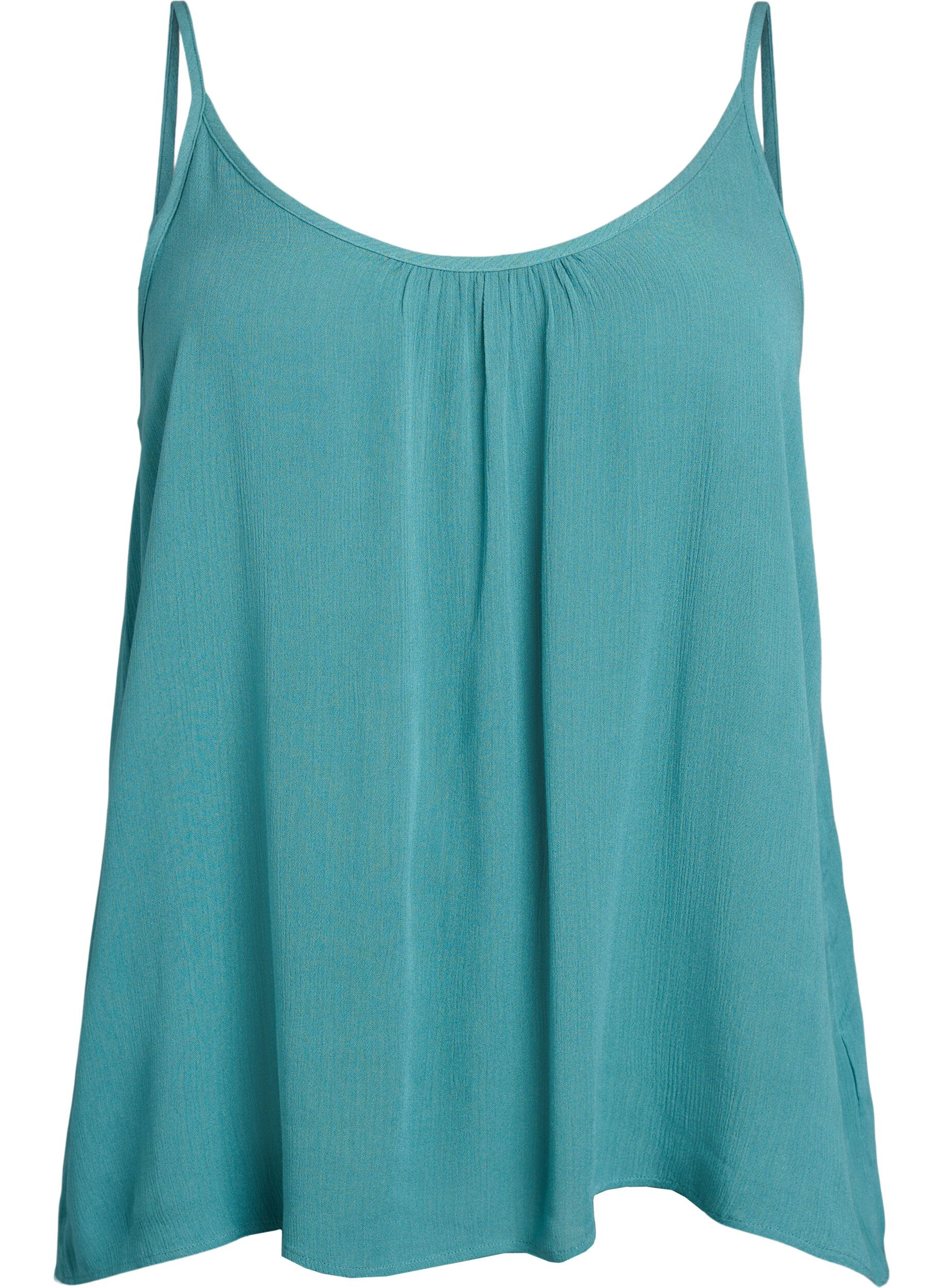 ZizziStrap top in viscose, Blauw, Packshot image number 0