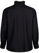 Visicoshirt Blouse met ruffles, Black, Packshot image number 1