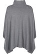 Poncho met hoge hals, Medium Grey Melange, Packshot image number 1