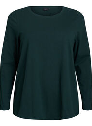 Basic jersey top met lange mouwen, Groen