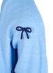 Korte gebreide cardigan met strikken, Della R. Blue Comb, Packshot image number 2