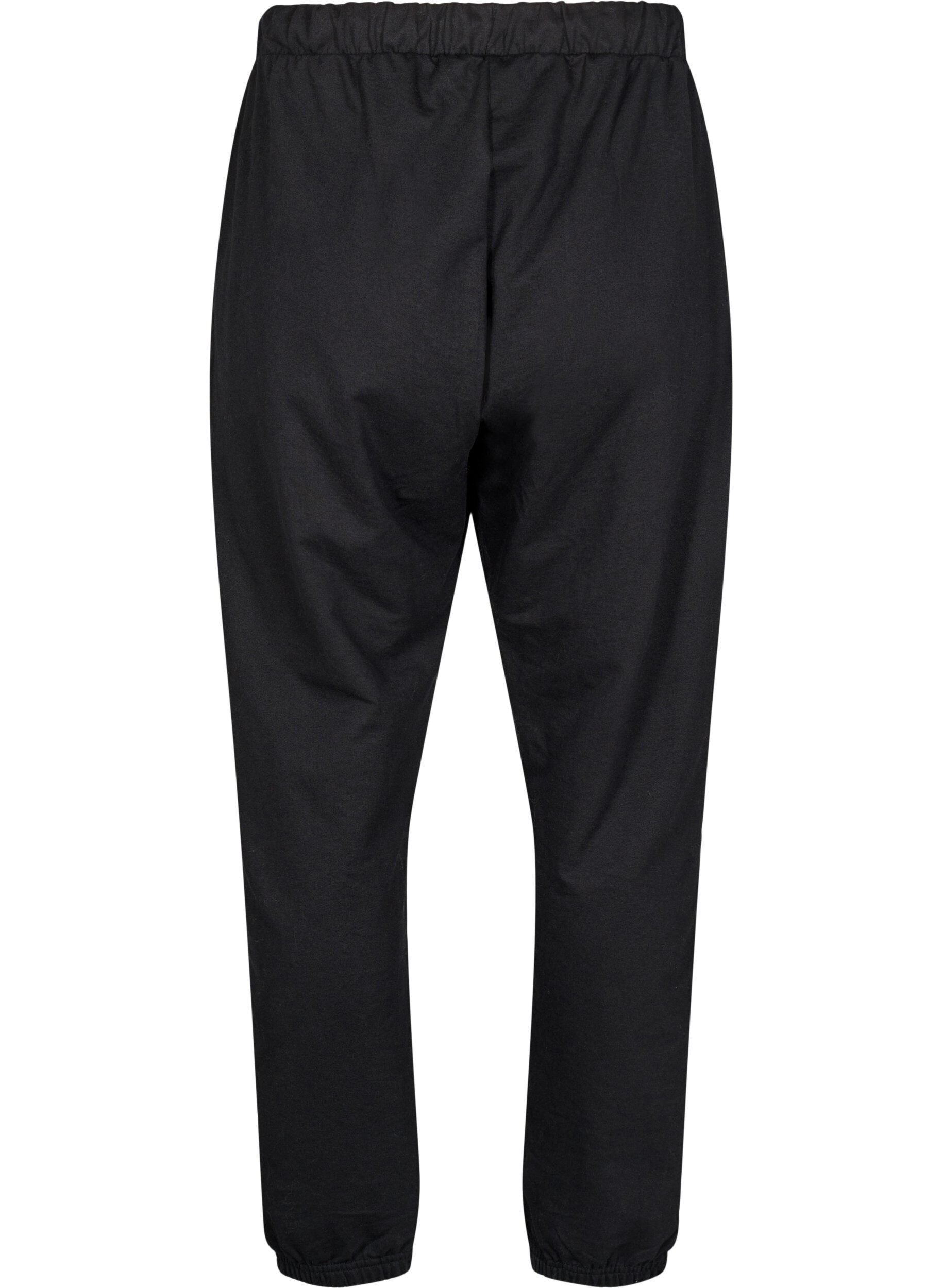 ZizziTrainingsbroek met zakken, Zwart, Packshot image number 1