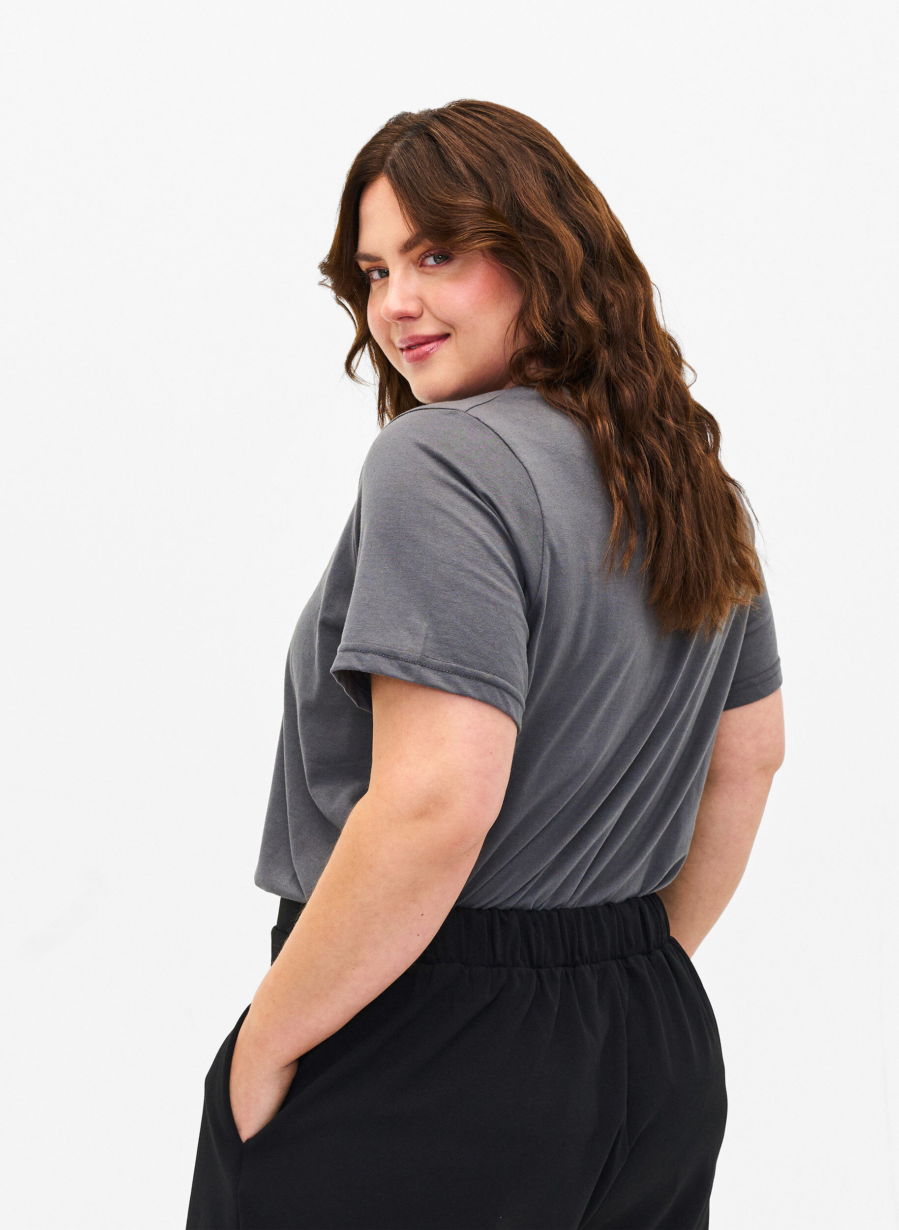 Zizzi FLASH - T-shirt met motief, Iron Gate Chicago, Model image number 1