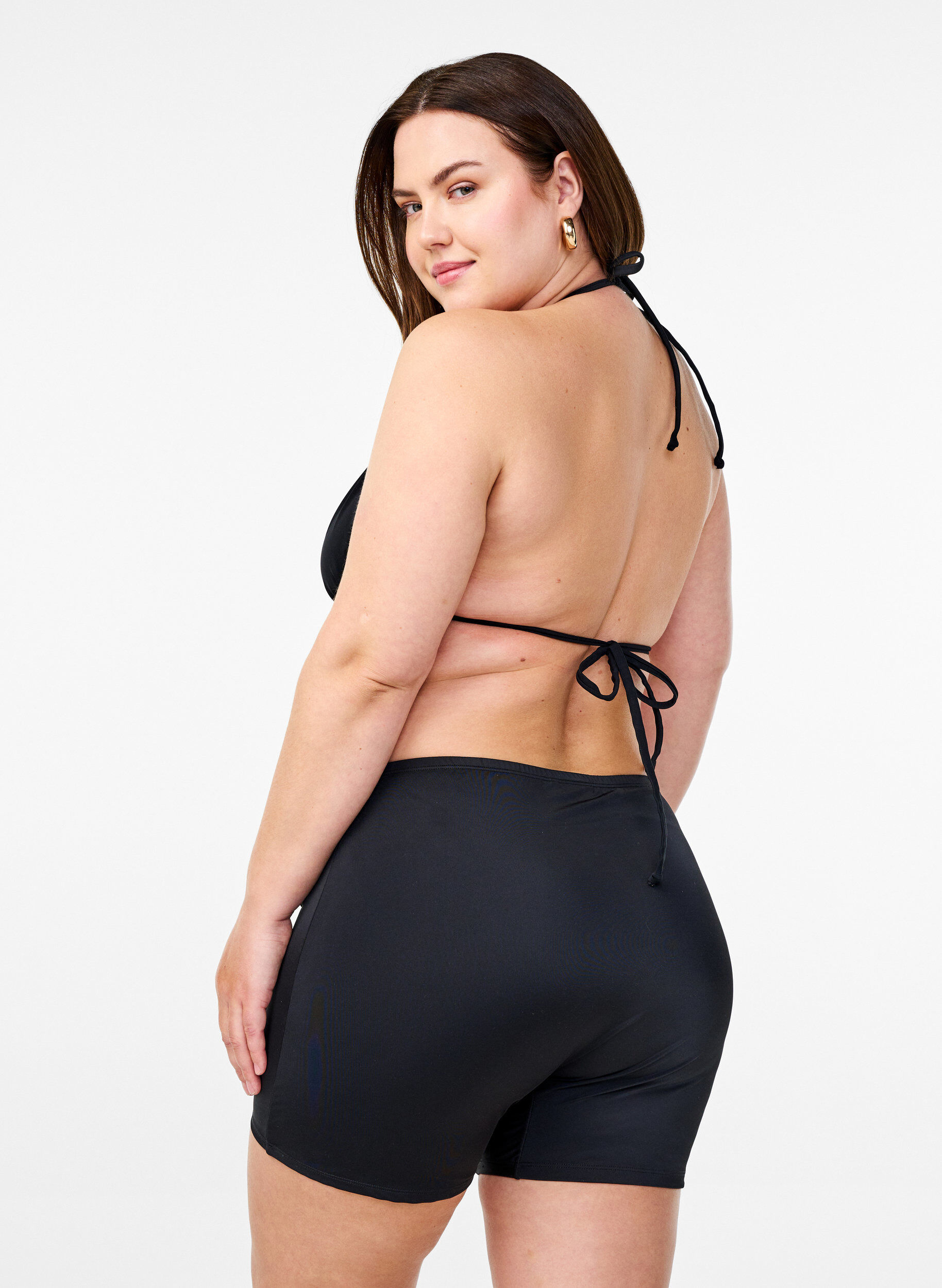 Zizzi Bikini shorts, Zwart, Model image number 1