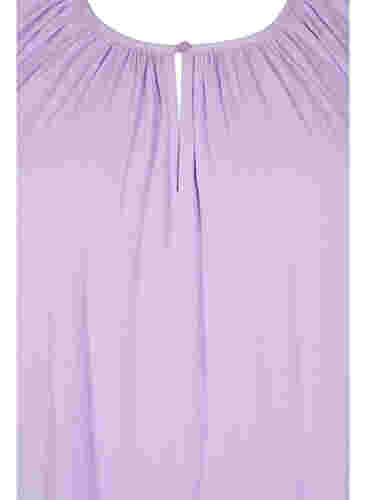 Viscose jurk met korte mouwen, Lavendula, Packshot image number 2