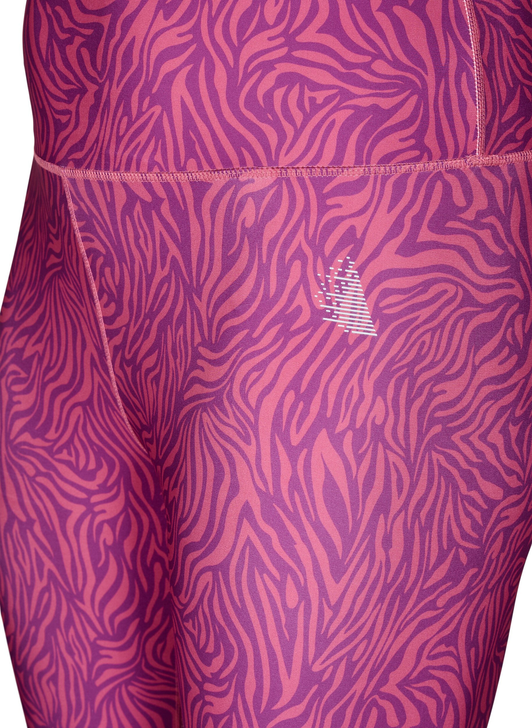 Zizzi 7/8 workout leggings met dierenprint, Charisma AOP, Packshot image number 2