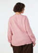 Cardigan in zacht breisel met goudkleurige knopen, Rood, Model image number 2