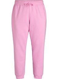 Sweatpants met hoge taille, Roze
