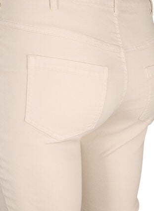 Slim fit Emily jeans met normale taille, Oatmeal, Packshot image number 3