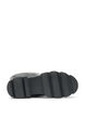 Lange laars van imitatieleer met een grove zool, Zwart, Packshot image number 4