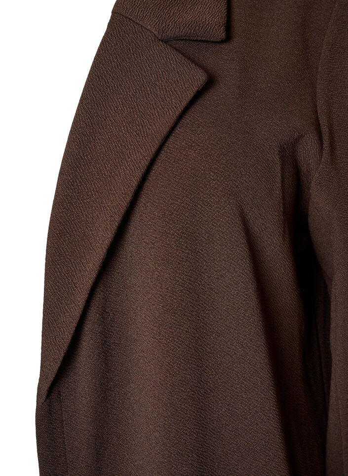 Lange jas met zakken, Bruin, Packshot image number 2