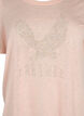 T-shirt met klinknagels en ronde hals, Pale Blush, Packshot image number 2