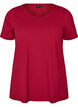 Basic t-shirt in effen kleur met katoen, Rood, Packshot image number 0