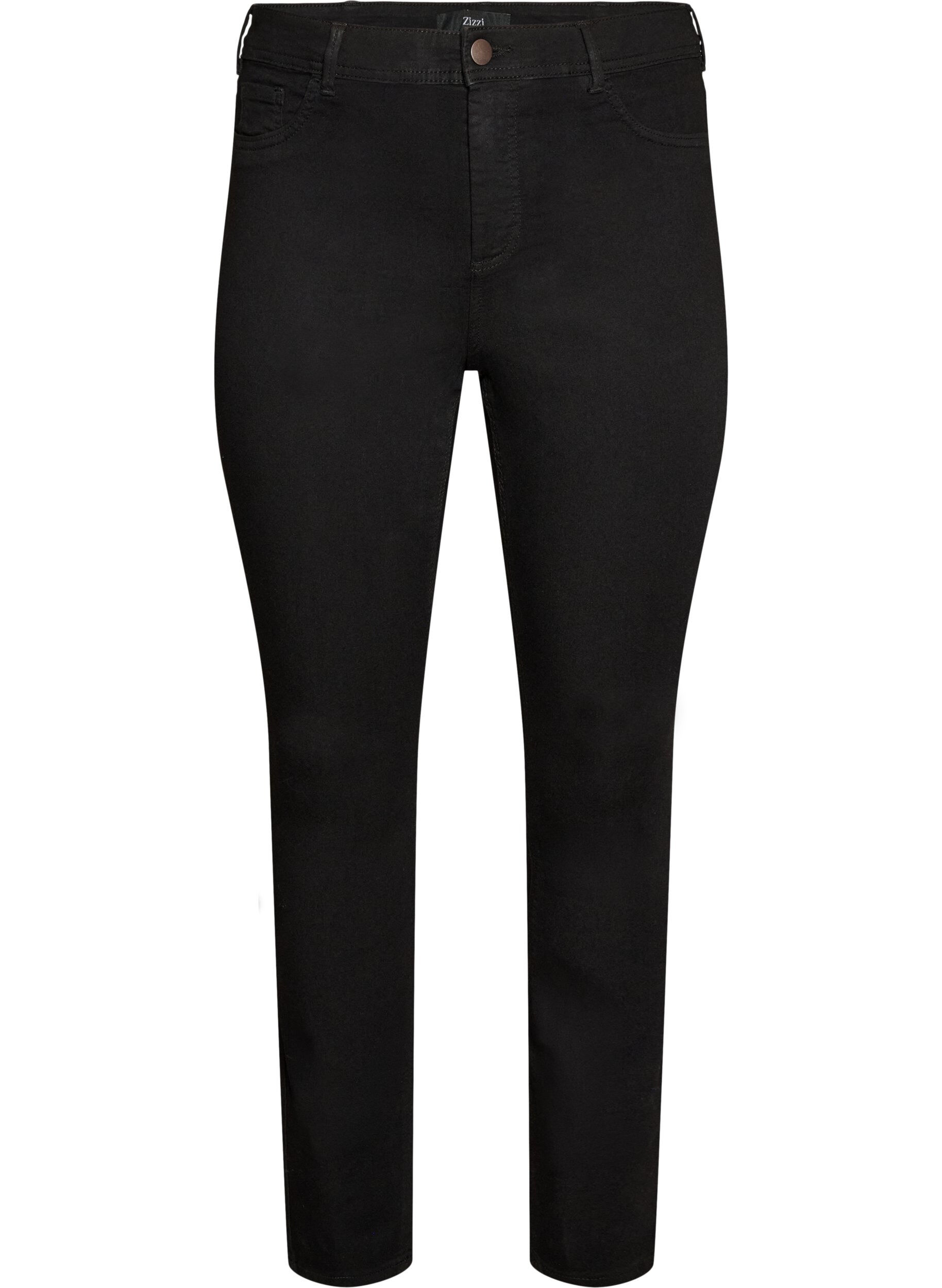 ZizziAmy super slim-fit jeans met hoge taille, Zwart, Packshot image number 0