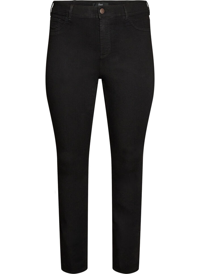 Amy super slim-fit jeans met hoge taille, Zwart, Packshot image number 0