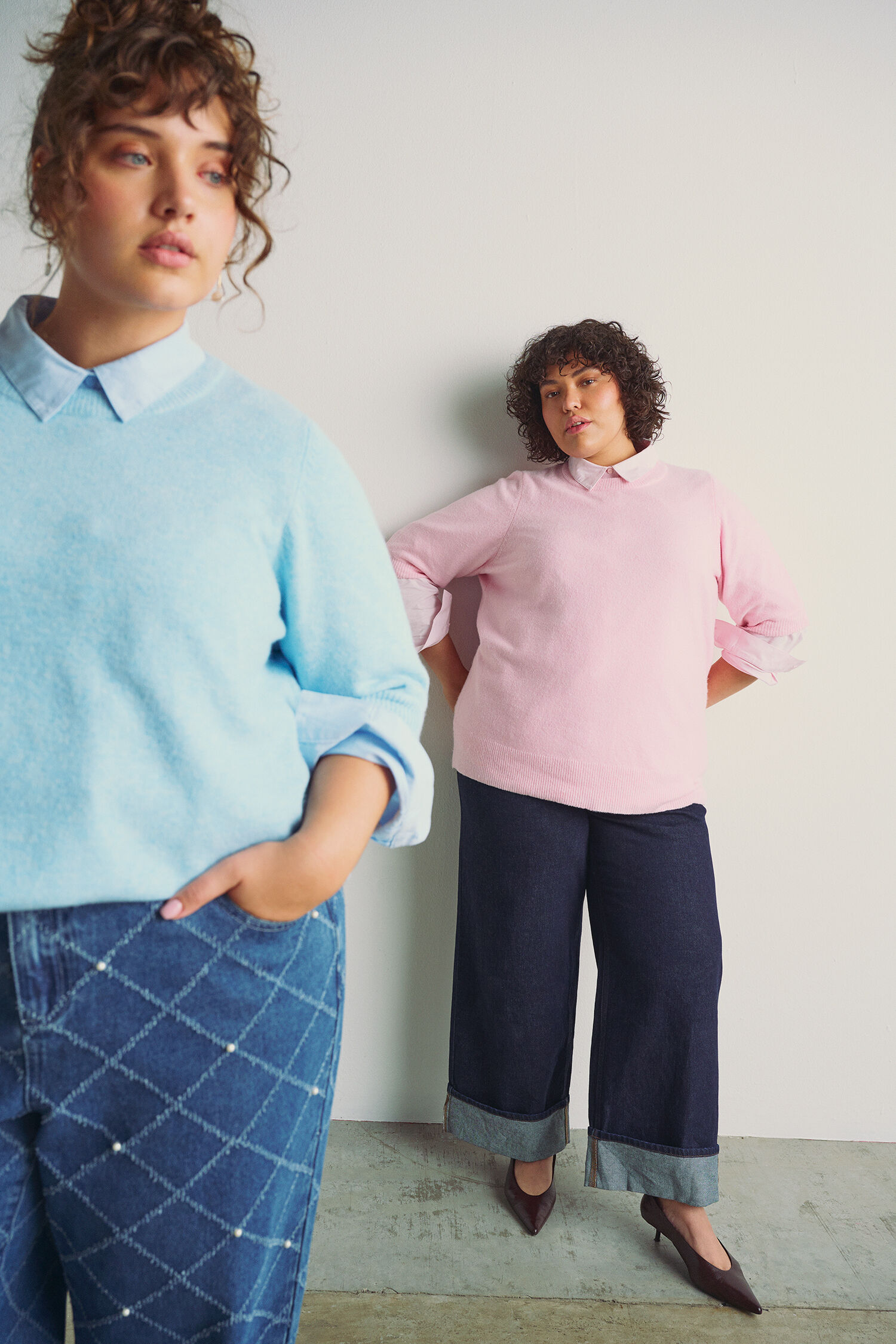 Zizzi Kleurrijk look met laagjes, , Model