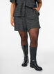Lichte bouclé shorts met zakken, Zwart, Model image number 3