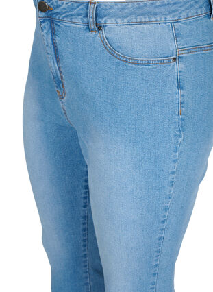 Amy jeans met hoge taille en split, Light blue, Packshot image number 2
