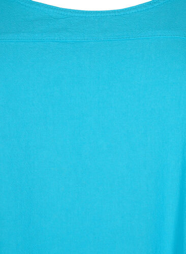 Katoenen jurk met korte mouwen, Blue Atoll, Packshot image number 2
