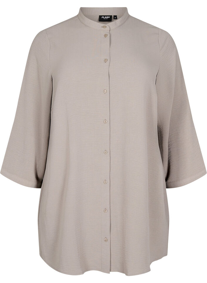 Tuniek met 3/4 mouwen, Beige, Packshot image number 0