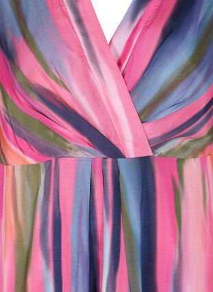 Midi-jurk met print en 3/4 mouwen, Pink AOP, Packshot image number 2