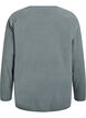 Losse fleece blouse met zakken, Groen, Packshot image number 1