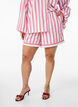 Losse shorts met strepen en zakken, Roze, Model image number 3