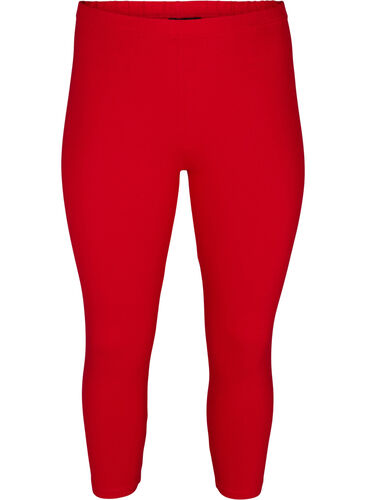 Basic 3/4 legging, Tango Red, Packshot image number 0