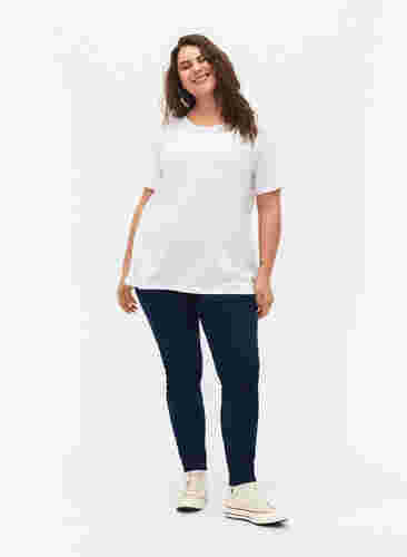 FLASH - 2-pack T-shirts met ronde hals, White/Black, Model image number 2