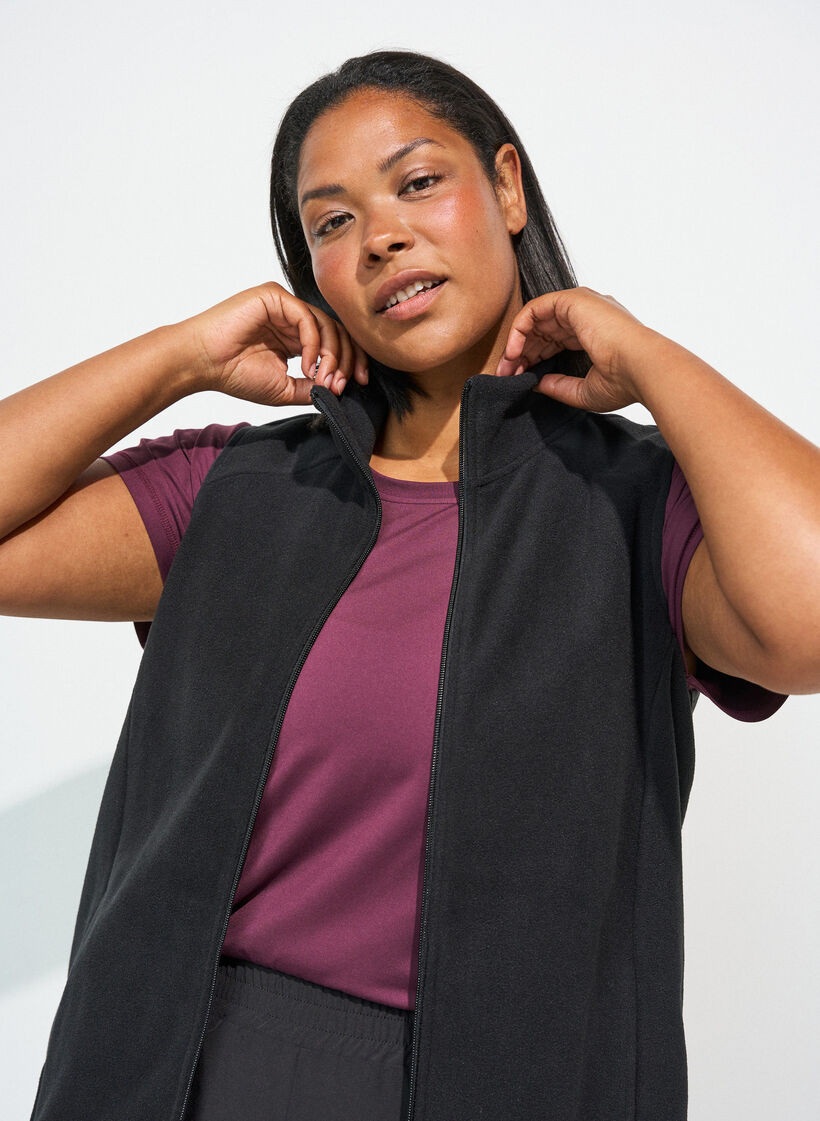 Lichte trainingsbroek met zakken, Zwart, Model image number 3