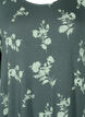 Nachtjapon van viscose met korte mouwen en print, Balsam Green AOP, Packshot image number 2