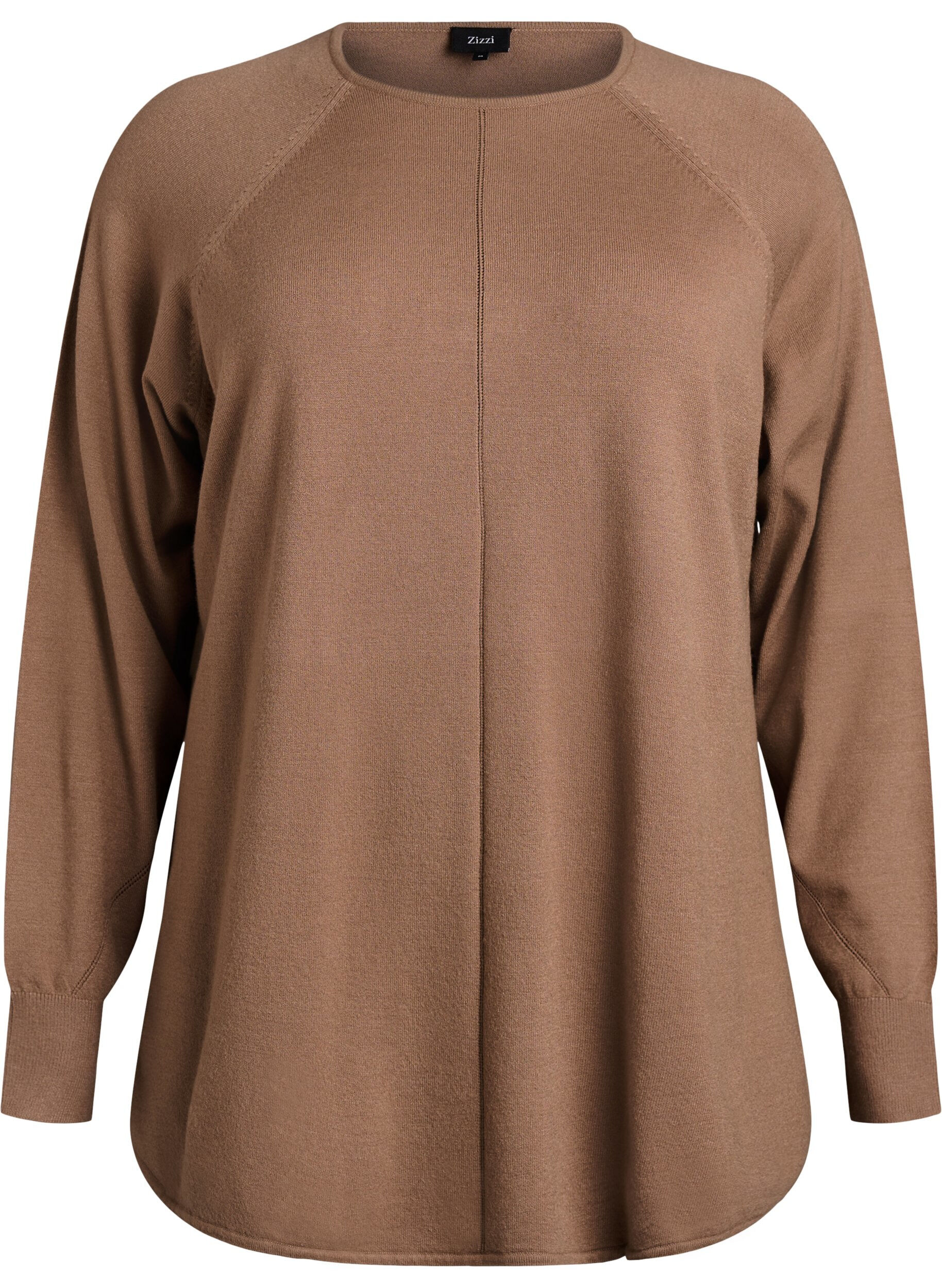 Breigoed blouse met ronde hals en gebreid patroon