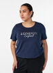 T-shirt met motief, Blauw, Model image number 0