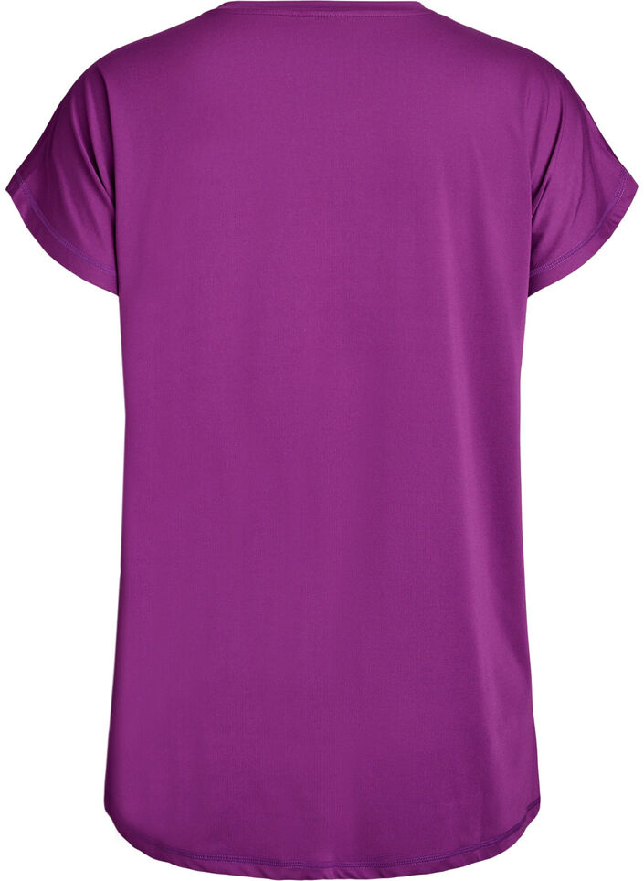 Lang workout T-shirt, Paars, Packshot image number 1
