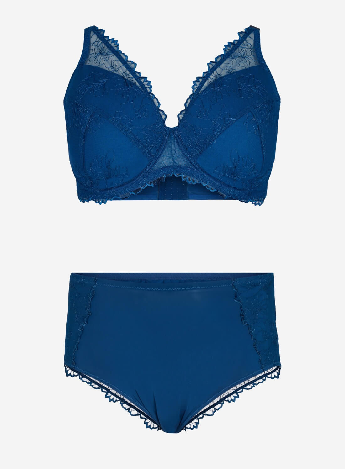Zizzi Blauw ondergoed setje, , Model