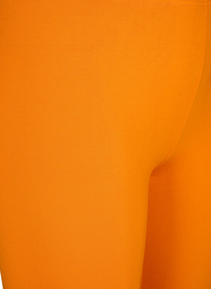 Basic 3/4 legging in viscose, Oranje, Packshot image number 2
