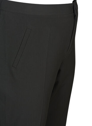 Klassieke broek met elastiek in de taille, Black, Packshot image number 2