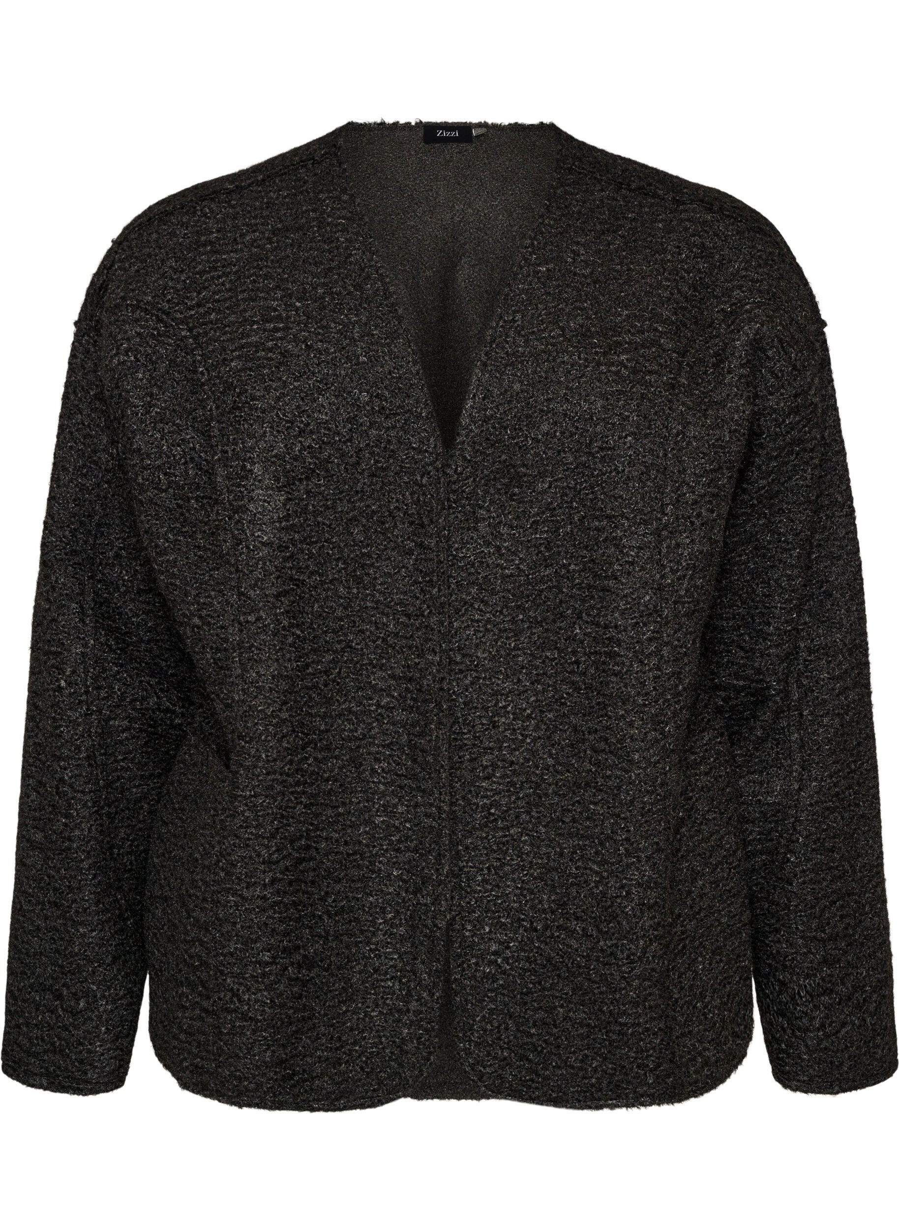 ZizziLosvallend vest met zakken, Zwart, Packshot image number 0