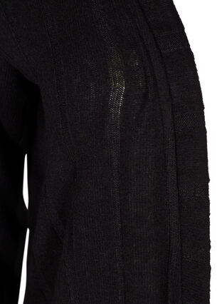 Lang vest in viscosemix, Black, Packshot image number 2