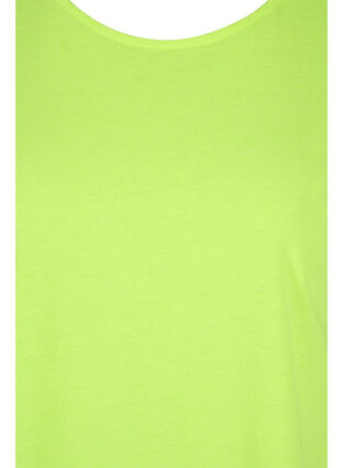 Neonkleurig katoenen T-shirt, Neon Lime, Packshot image number 2