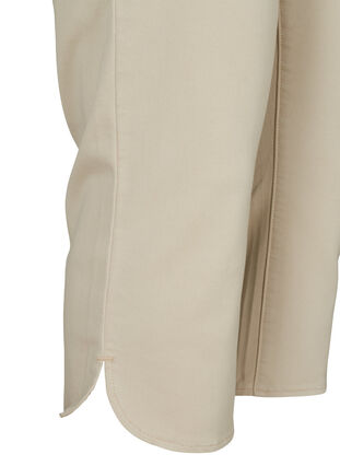 Nauwsluitende driekwart broek in katoenmix, Rainy Day, Packshot image number 3